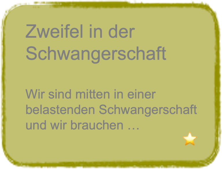 Zweifel in der Schwangerschaft