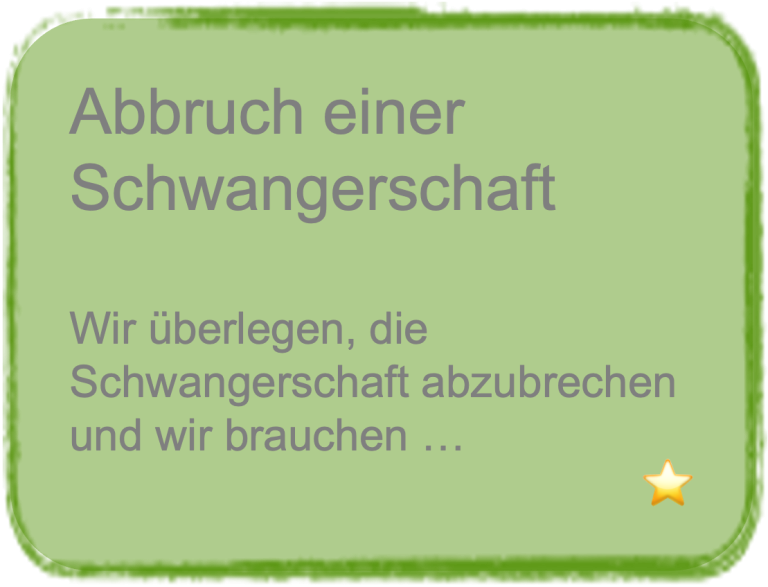 Abbruch einer Schwangerschaft